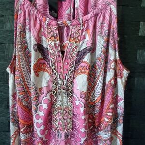 Pink and white Summer dress